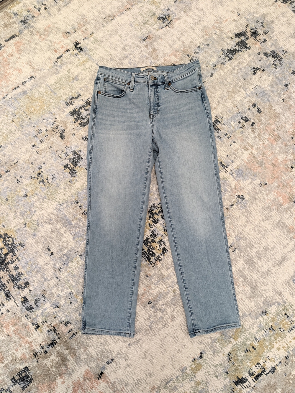Madewell Light Wash Women’s Straight-Leg Jeans - Light Blue